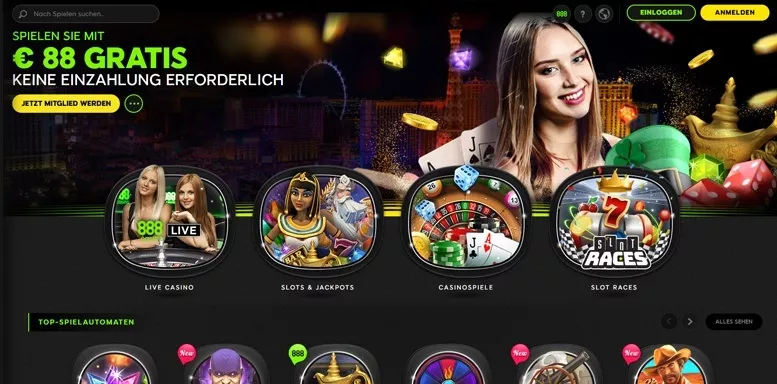 Vorschaubild der Webseite von 888 Casino