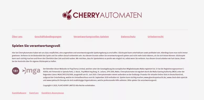 CherryAutomaten-Lizenz