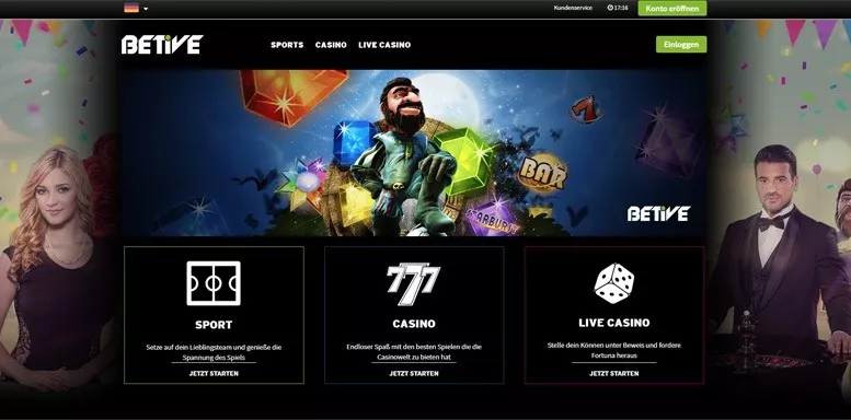Vorschaubild der Webseite von Betive Casino