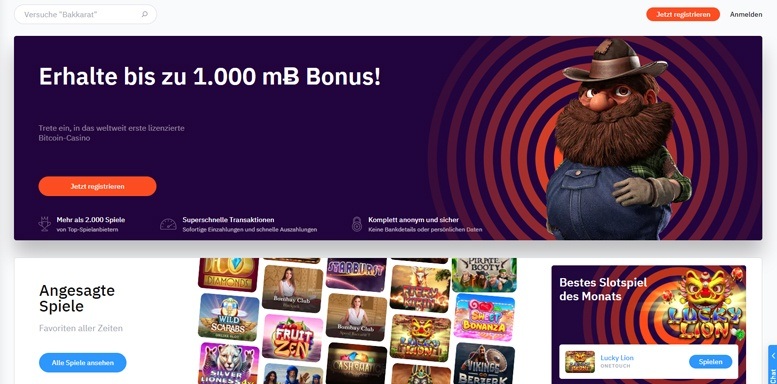 Vorschaubild des BitCasino Bonuses