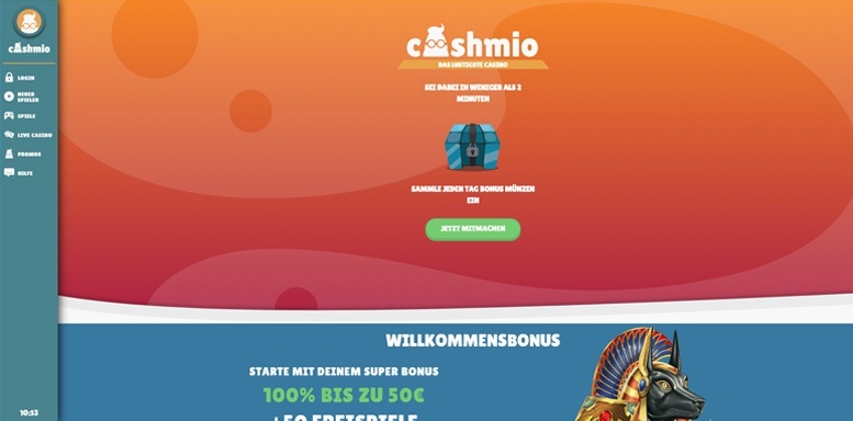 Vorschaubild der Webseite von Cashmio