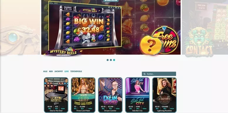 Vorschaubild für das Live Casino von Cashmio