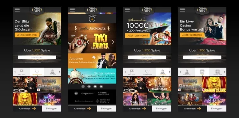 Mobile App von Casino Cruise