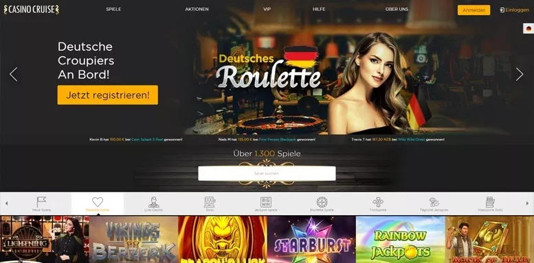 Vorschaubild der Webseite von Casino Cruise