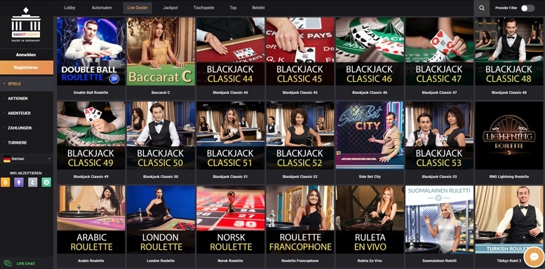 Vorschaubild für das Live Casino von DasIstCasino