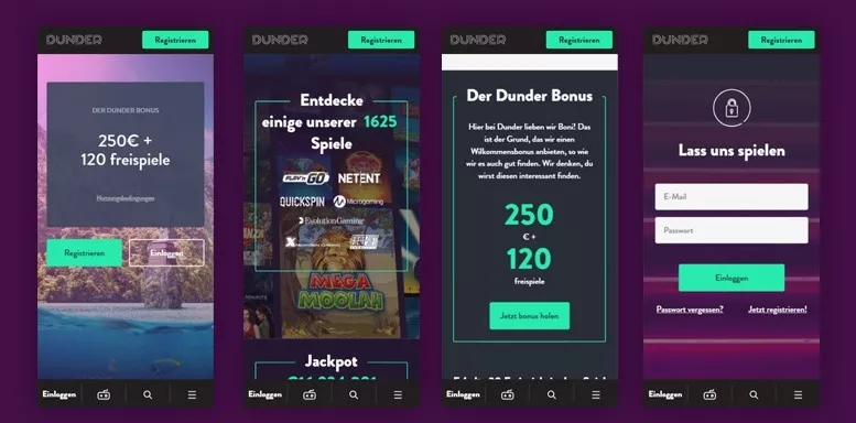 Mobile App von Dunder