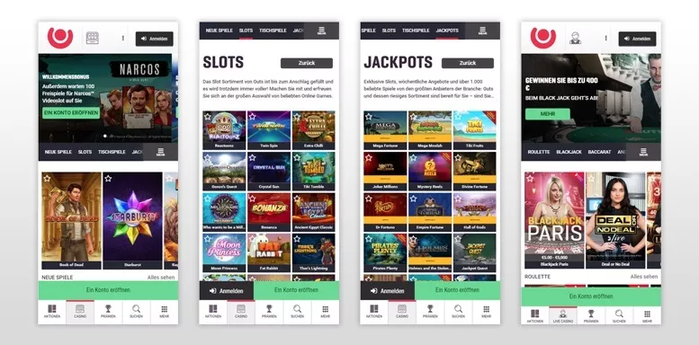 Mobile App von Guts Casino