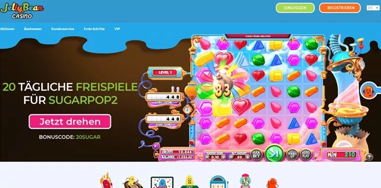 Vorschaubild der Webseite von JellyBean Casino