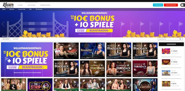 Vorschaubild für das Live Casino von KaiserSlots