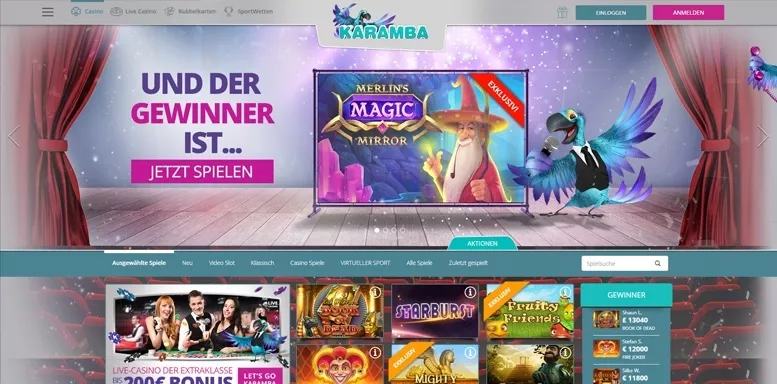 Vorschaubild der Webseite von Karamba
