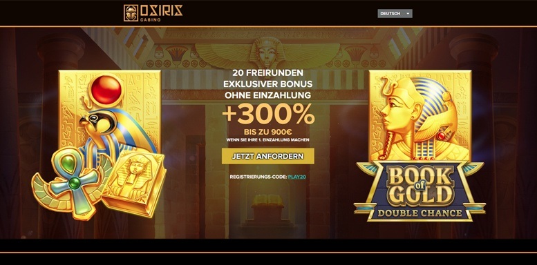 Vorschaubild des Osiris Casino Bonus