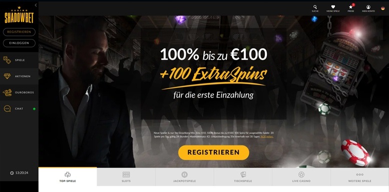 Vorschaubild der Webseite von Shadow Bet Casino