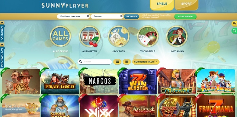 Sunnyplayer Casino Spiele