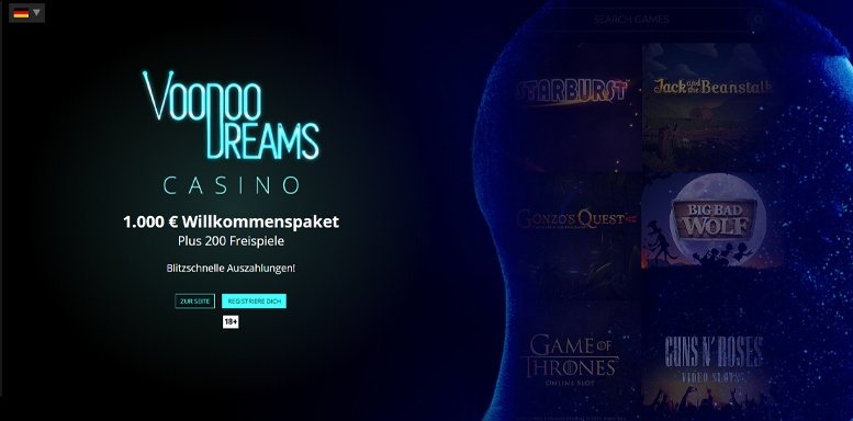Vorschaubild des VoodooDreams Casino Bonus