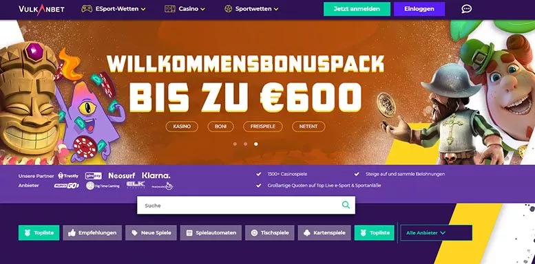 Vorschaubild der Webseite von Vulkanbet Casino