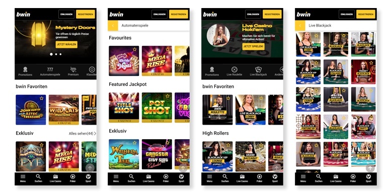 Mobile App von Bwin Casino