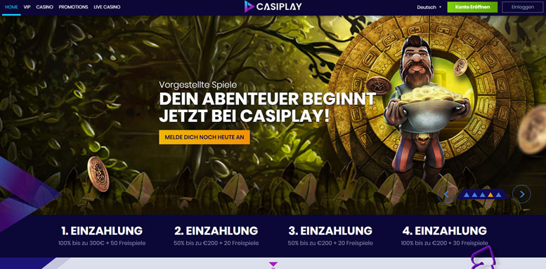 Vorschaubild der Webseite von Casiplay