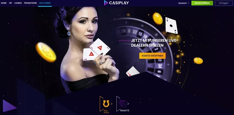 Vorschaubild für das Live Casino von Casiplay