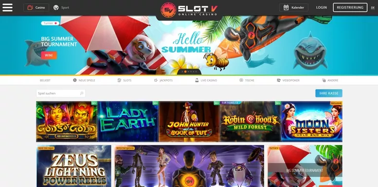 SlotV-Homepage