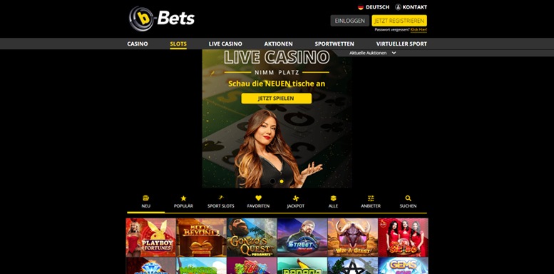 Vorschaubild für das Live Casino von b-Bets