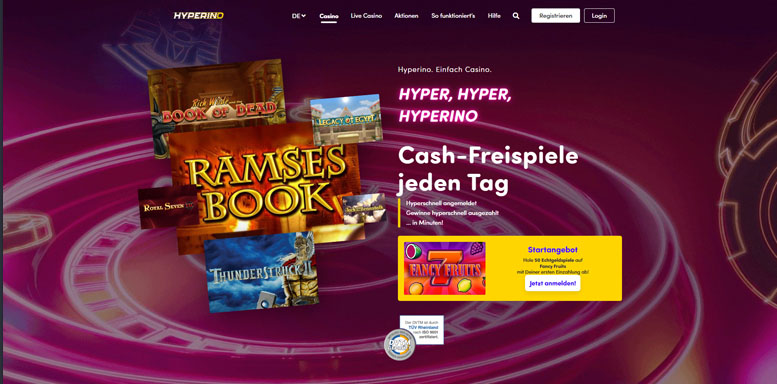 Vorschaubild der Webseite von Hyperino